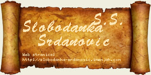 Slobodanka Srdanović vizit kartica